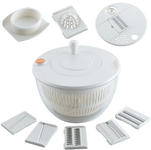 SAYIHEXIHE Salatschleuder Salatschleuder Salatschleuder Weiß