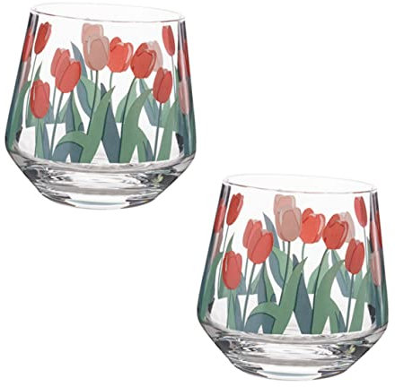 Mikinona 2piezas Taza De Vidrio Retro con De Vaso Multiusos para Leche y Literario para