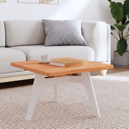 Iiaky Tischplatte Schreibtischplatte Table Top Gartentischplatte Tischplatte 60x60x2,5 cm Quadratisch Massivholz Buche - 355974