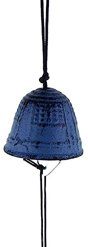 siduytin Style Japonais Vent Cloche Carillon Pendentif Balcon Patio Jardin Suspendu Ornement décoration de la Maison Chambre décoration Accessoires, Bleu