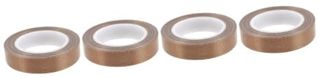 ULTECHNOVO 4rollen Ptfe Dichtungsband Für Vakuumierer Hochtemperaturbeständig Isolierband Für Lebensmittel Alterungsbeständig Praktisches Klebeband Für Hand-vakuumversiegelungen