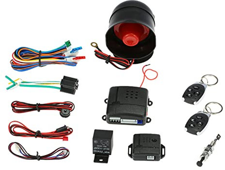 ACAGALA Universal Car Vehicle Security System Burglar Alarm Protection Anti-theft System 2 Remote