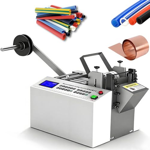 Tagliatubi automatico per tubi termoretraibili, tagliatubi elettrico per cavi con larghezza di taglio da 1 a 180 mm, lame in acciaio rapido, per tubi in fibra di vetro, tubi in cera gialla 100mm