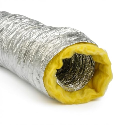 Easy Act Sonoconnect schallisolierter Schlauch Ø 250 mm, Länge 3 m, flexibler, gedämmter Lüftungsschlauch für geräuscharme Klima- und Lüftungssysteme
