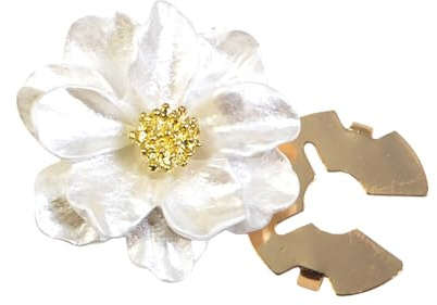 Gemelli decorativi Clip Perlato Fiore Pulsante Clip per Uomo Donna Abito Camicia Uniforme Abbigliamento quotidiano Abbellimenti Uomini Donne Button Covers Gioielli, Misura unica, come descritto, come