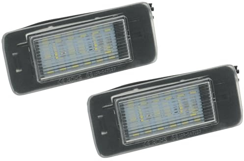 Seyaolex 2 piezas de iluminación de matrícula 1224006 para Astra J Zafira C 13578958 iluminación de matrícula