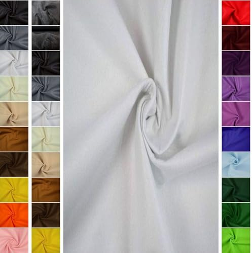 StoffBook weiß 2mm dicker Bastelfilz Stoffrolle, Filz zum Nähen, Basteln & Stickern, universeller Filzstoff für Taschen, Bastelvlies, Innenverkleidung Auto, Stoffbahn Meterware ab 50cm, b497