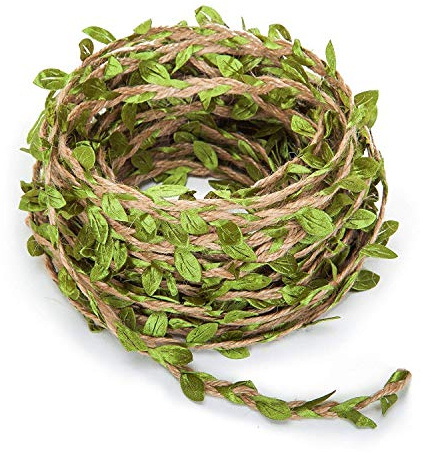 Hecaty 132 Ft Boho Eucalyptus Vines with Twine, Artificial Eucalyptus Leaf