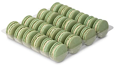 Pistachio Macaron Tray by Mademoiselle Macaron - Tray of 24 Pistachio Macarons