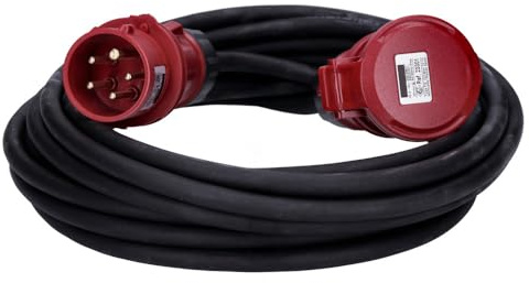 Voxura CEE-Kabel Verlängerungskabel Starkstromkabel 5-polig 400V H07RN-F 5G 2,5 16/5 16A IP44 Starkstrom 10m
