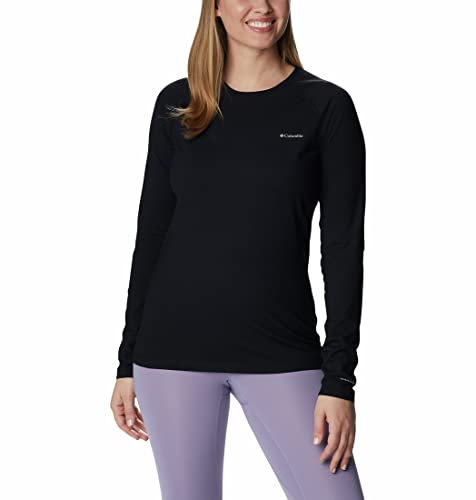 Columbia Omni Manga Larga, Heat Infinity-Rodillera, Color Negro, Large para Mujer