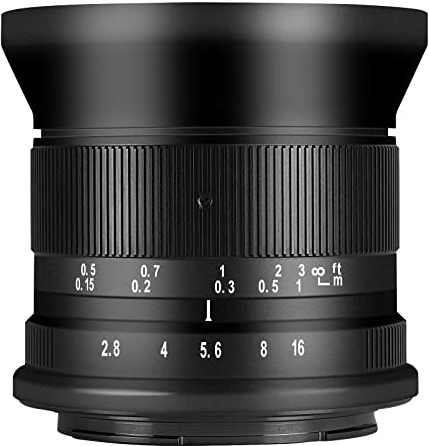 7artisans 12 mm F2.8 Mark Ⅱ Ultra-Weitwinkel APS-C Manueller Fokus Prime Objektiv kompatibel für Canon EOS-M Mount spiegellose Kameras M1 M2 M3