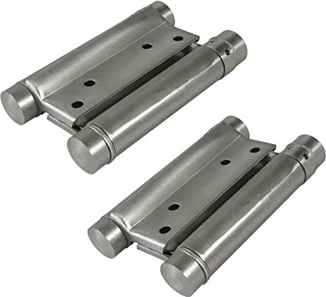 Premium Torband für Pendeltüren Edelstahl 15-40 kg einstellbar Türband Türscharnier automatisches schließen Schwingtür Feder 2 Stück Flügeltür (bis 22 kg)