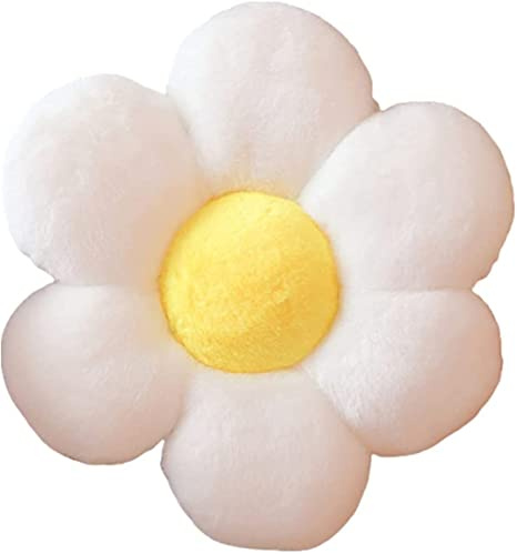 YILANLAN Blumenkissen Bodenmatte aus Plüsch Sitzkissen Dekokissen Sofakissen (50 cm, Beige)