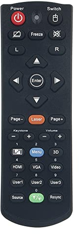 ALLIMITY Remote Control Fit for Optoma Projector X320UST X351 X402 X355 | EH415E EH415E-M EH415ST W412 W415E