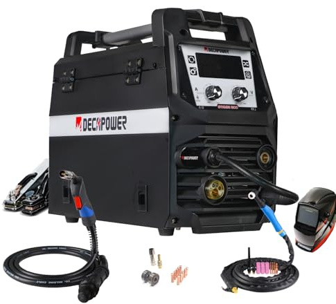 Decapower SYNMIG 200A Saldatrice MIG senza gas Sinergia MMA MIG MAG FLUX LIFT TIG 4 in 1 Attrezzatura per saldatura