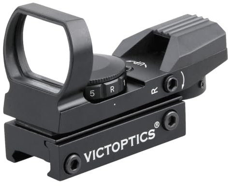 Vector Optics Victoptics Z1 1x23x34 Rotpunkt Visier für Sport, Airsoft und Jagd, Luftgewehr, Ziel-Visier, Reflex-Visier, Red-Dot zum zielen… (21mm Picatinny/Weaver, Schwarz)