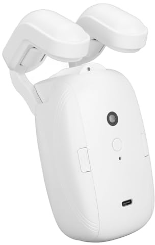 Smart Curtain Opener, Bluetooth Remote Control Smart Electric Curtain Motor with APP and Timer, Support Voice Control and Light Sensor, Quiet Mode, Type C Charging Port
