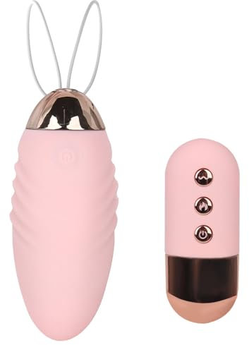 GKLWEJ Ovetto Vibrante con Telecomando, Vibratoreper Donna Ovetto con 10 Modalità di Vibrazione e Eiscaldamento, Vibratoreper Donna Piccolo Mini Vibratore