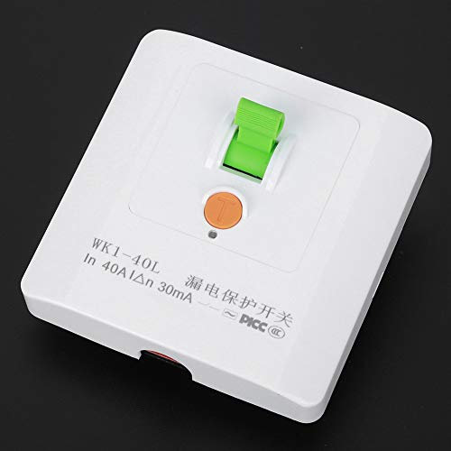 Protecteur de Fuite électrique, Interrupteur de Prise Murale 40A pour Climatiseur, Protection de Chauffe-eau D'intérieur