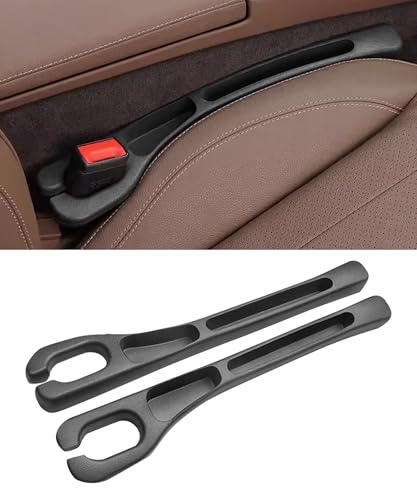 Flaconi 2PCS Coussin de Remplissage Voiture,pièces Auto,Gadget Voiture,Remplissage De Siège Intérieur,Avec Organisateur De Rangement,pour la Plupart des Modèles de Voitures(Noir)