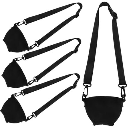 MAGICLULU Set Di 4 Portabicchieri Da Vino Con Cordino Regolabile Laccetti Per Calici Flauti Isolanti in Neoprene Per Festival E Feste
