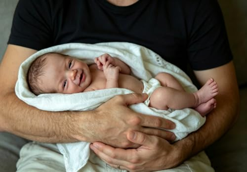 Anano Bambole Reborn in Silicone Morbido Tutto Il Corpo 20 Bambole Reborn Originali Che Sembrano Vere Bambola Neonato Realistica Per Collezionisti (Margherita blu)