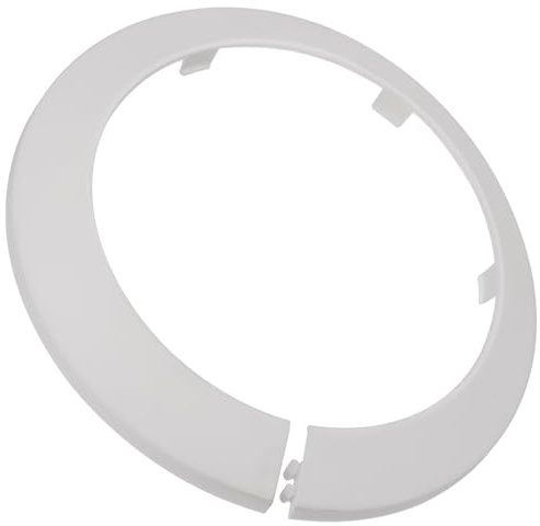TOP-VIGOR 4 Stück 110 mm Rohrabdeckung Dekoration, einrastbare PP-Kunststoff-Rosetten-Rohrmanschette für Wasserleitung, Abflussleitung, WC-Abflussrohr, Wandrohreingang, Dekoration, Zierleiste und