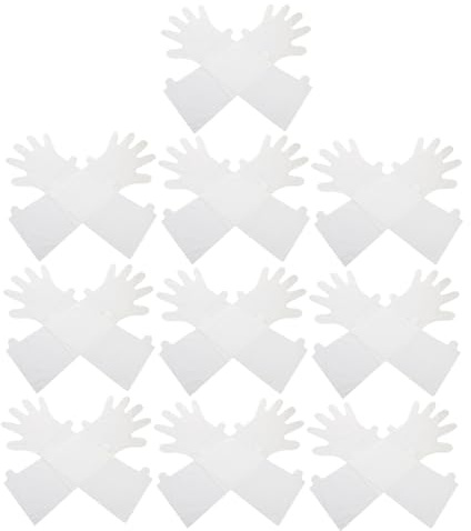 ELAYARD 10paare Einweghandschuhe Für Trockene Hände Feuchtigkeitsspendende Handabdeckungen Transparente Lange Handschuhe Für Diy-handmasken Und Handpflege Zu Hause