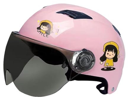 LOVIVER Bike Helmet for Kids Child Half Helmet Comfortable Lining Breathable Cycling Accessories for Rock Climbing Boys Girls, Pink