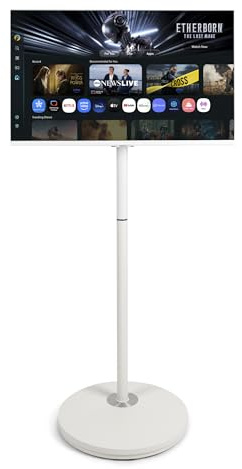 Samsung Bundle LS32DM703UUXEN Monitor + Soporte para Monitor 24-48 Pulgadas Altura Regulable + Cable de Alimentación Enchufe Tipo F de 5M Blanco