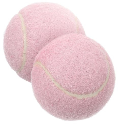 GAROZATION Tennisbälle Pink 2 Stück Weiche Gummi Trainingsbälle Für Anfänger Und Jugend Spieler Leichtes Übungsspielzeug Für Grundschläge Und Aufschläge