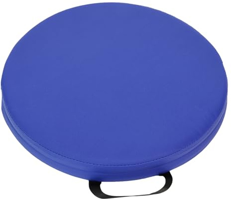 Kinder Sitzkissen 35 cm Rund Bodenkissen mit Griff & Reißverschluss, 6 cm dickem Schaumstoff, wasserfestem PU Bezug, Colorful Stuhlkissen für Klassenzimmer, Kindergarten,Schule