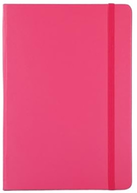 Mini anteckningsbok A5 rem anteckningsbok, 200 sidor, skolmaterial, agenda (röd)