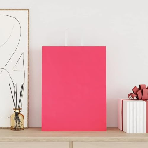 Lumanois Papiertragetaschen 50 STK. mit Henkeln Rosa 32x12x42 cm,3.16kg,4101886