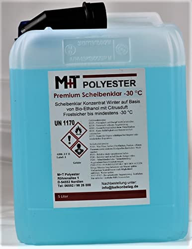 ERNST 5 Liter - 30°C EISFREI & Klare Sicht Frostschutz Scheibenfrostschutz Scheibenreiniger