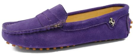 MGM-Joymod Mocasines planos de piel de ante para mujer, cómodos, casuales, para caminar, para conducir, mocasines, zapatos de senderismo