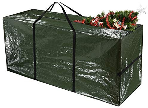 TUPARKA Weihnachtsbaum Aufbewahrungstasche,Tragetasche für weihnachtsdekoration Baum bis zu 7 Meter hoch wasserdichtes Material schützt vor Staub, 48x 15 x 22(122 x 38 x 55 cm)