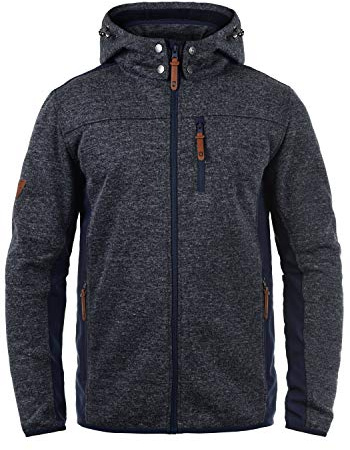 Indicode Grosvenor mäns softshell jacka funktionell jacka övergångsjacka med huva