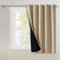NICETOWN Cortinas 100% Opacas con Aislamiento térmico, Panel Deslizante de Rendimiento Que Reduce el Ruido con Forro Negro, Cortina de Puerta de Patio con Bloqueo Total de luz (70 x 63 Pulgadas,
