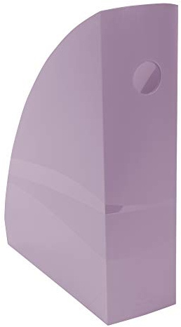 Exacompta - Ref. 18264D - 1 MAG-CUBE Aquarel tidningsställ, för förvaring av A4 och A4+ dokument, kataloger, tidskrifter - Mått : Djup 26,6 x Bredd 8,2 x Höjd 30,5 cm - Färg mauve
