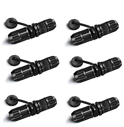 YIOVVOM Lot de 6 connecteurs RJ45 étanches, Femelle vers Femelle, Montage sur Panneau, 8P8C, Cat 6, Cat 5, Cat 5E, M20 IP67 IP67, Adaptateur extérieur résistant aux intempéries
