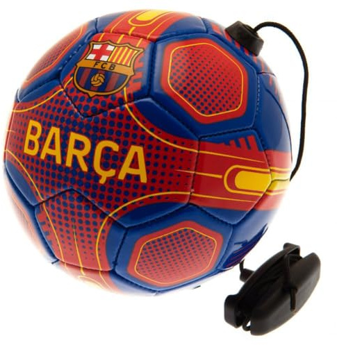 FCB Hy-Pro Offiziell lizenzierter FC Barcelona Fähigkeitstrainer, Größe 2, Barca, Solo-Übungshilfe, Schwarz & Weiß, Einheitsgröße, Unisex für Kinder und Erwachsene, tolle Fußball-Geschenkidee