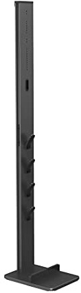 Xavax | Base organizadora para aspiradora sin Cable de Metal 128 cm (Soporte de Suelo sin taladros con Organizador de Accesorios y Carga integrada, Compatible con Dyson) Negro