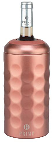 PRIMØ germany® Weinkühler mit Deckel I Sektkühler I Flaschenkühler I Champagnerkühler I Für Wein oder Sekt I Edelstahl Doppelwandig I Vakuum Isoliert I Cold drinks for hours (Rosé)