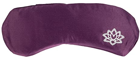 Bodhi Weiches Augenkissen mit Lavendel-Leinsamen-Füllung | Augenmaske für Yoga, Entspannung & Meditation | Bezug aus Mako-Satin oder Seide | Wellness für Zuhause | Warm und Kaltanwendungen