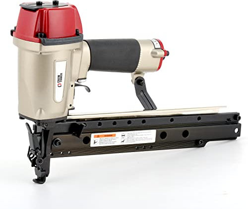 CREWTOWER T64 16 Gauge, 1 to 2-1/2 Straight Finish Nailer Pneumatic Finishing Nail Gun for Molding, Baseboard, Trim and Finishing, Air-powered