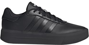 adidas Femme Court Platform Shoes, Core Black/Core Black/Cloud White, 42 EU