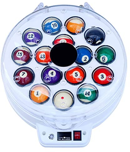 JODAIS Poolball-Polierreinigungsmaschine, Poolball-Reiniger-Poliermaschine, kugelsichere ballistische Billardkugel-Polierreinigungsmaschine, geeignet für Billardkugel-Set Snooker-Kugel-Set, 16 Ball