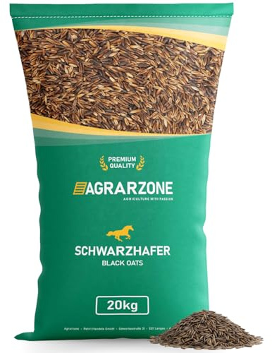 Agrarzone Schwarzhavre 25 kg | Premium hästfoder för sport- och fritidshästar | Ren och genteknikfri